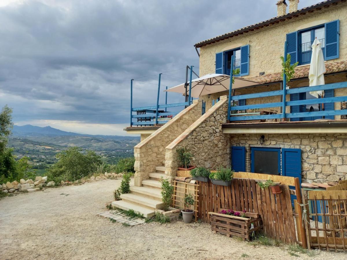 La Casa Dalle Finestre Blu Abbateggio Exteriör bild