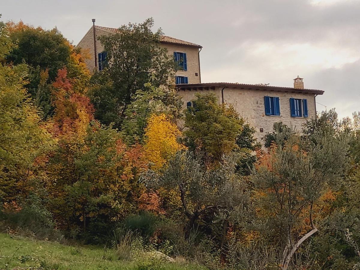 La Casa Dalle Finestre Blu Abbateggio Exteriör bild